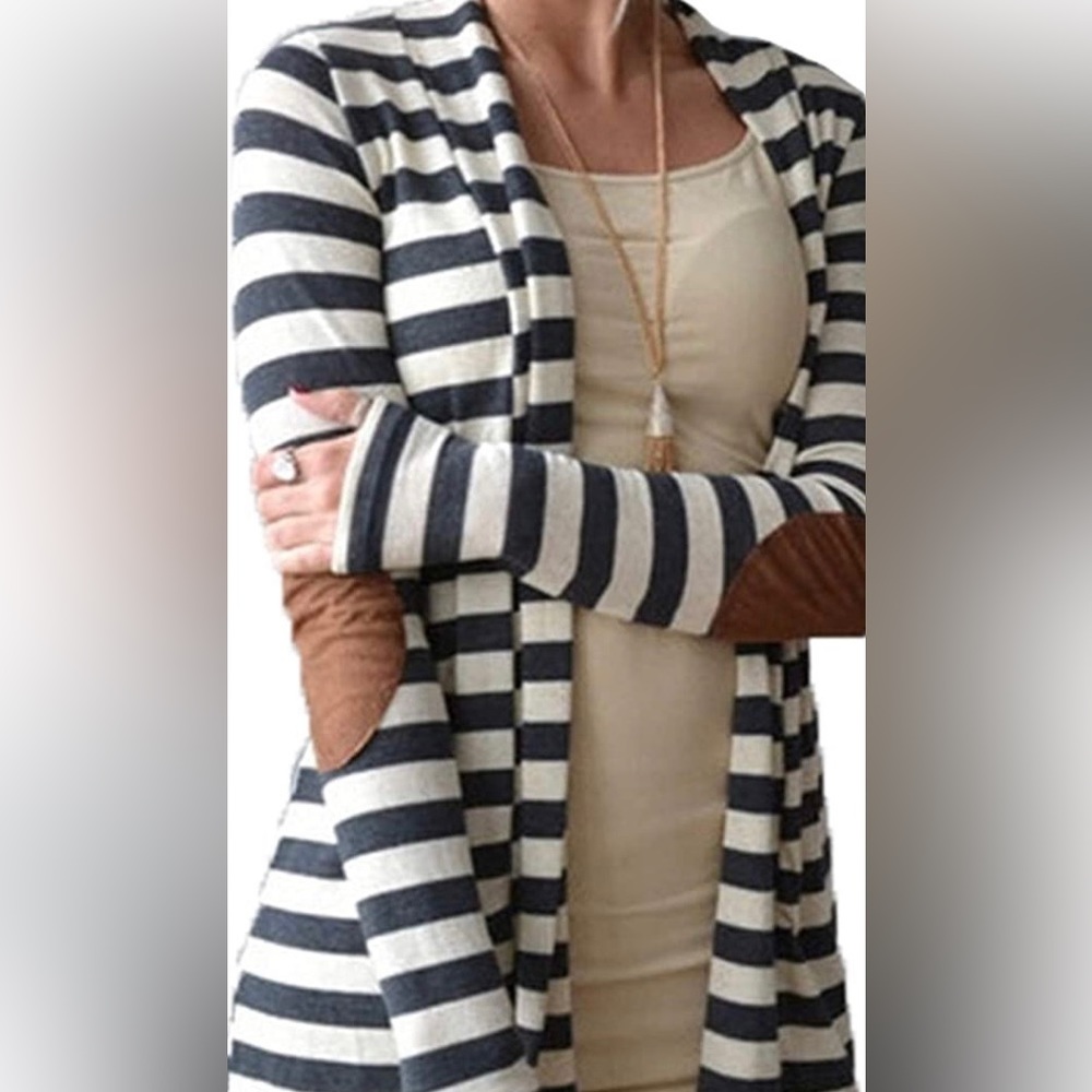 Striped cardigan size large